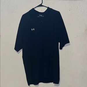 Under Armour Men’s Black Polo with White Logo